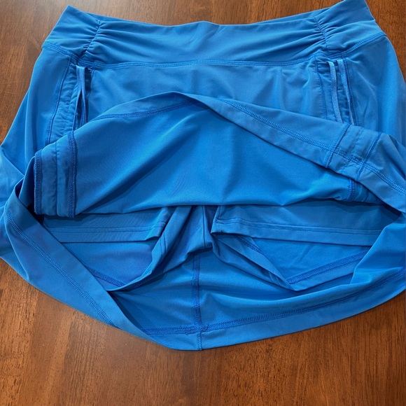 Antigua Skort Womens SmallRoyal Blue Mini Skirt Golf Cinch Ties Pockets Casual. - Picture 3 of 5